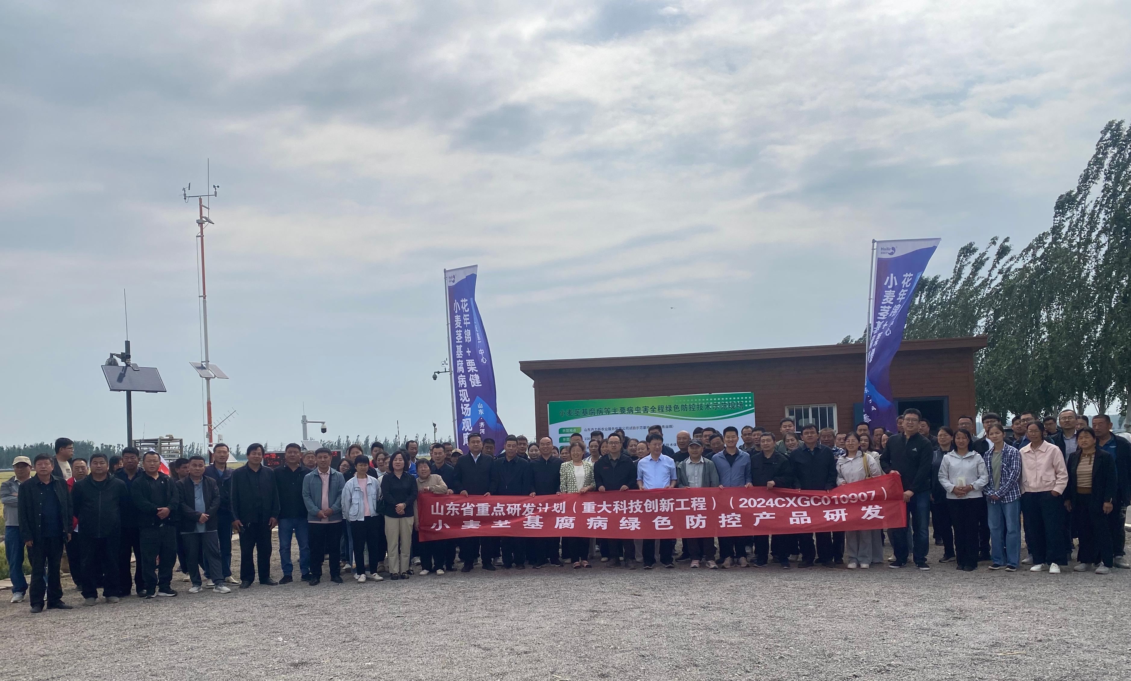 小麥莖基腐病等主要病蟲害全程綠色防控技術示范現(xiàn)場觀摩會在齊河成功舉辦